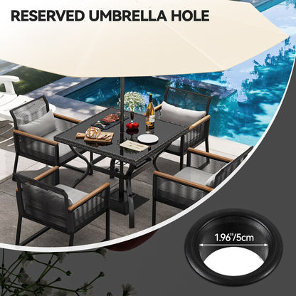 Tavolo da pranzo in vimini Moasis