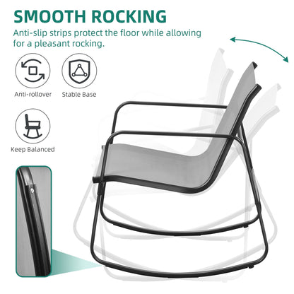 Set da conversazione Moasis Textline da esterno, 4 pezzi, con tavolo in vetro