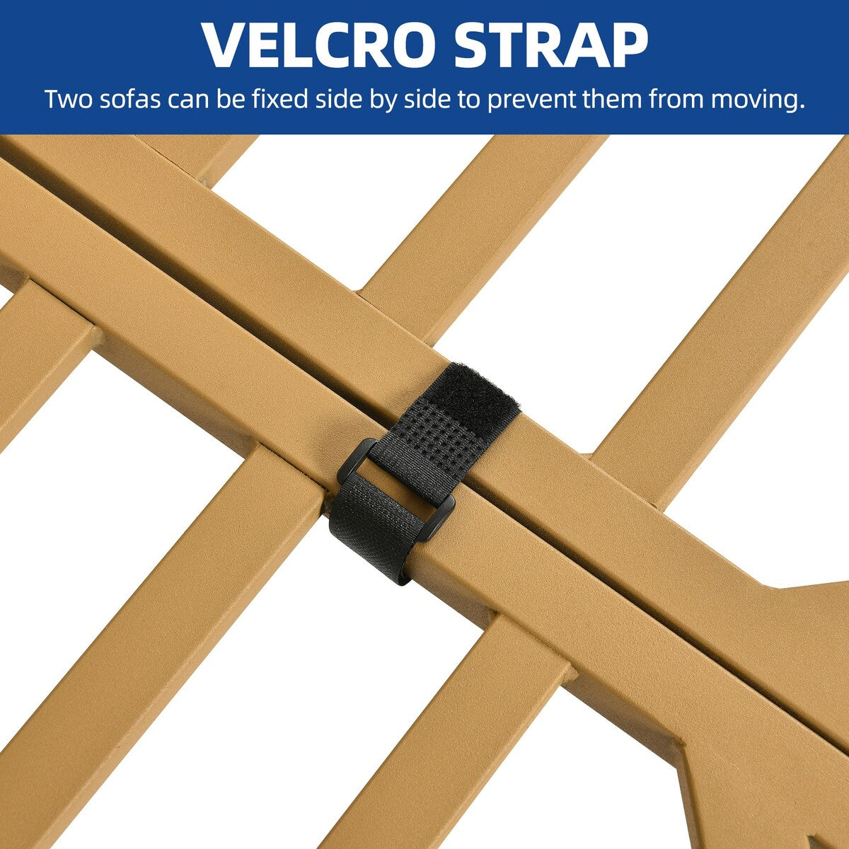 Set da conversazione per patio Moasis da 4 pezzi, divano componibile a L con cuscini e tavolino laterale