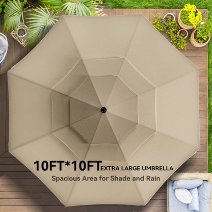 Set da pranzo per esterni 5/7/9 pezzi con sedie girevoli in textilene da 28 W, tavolo