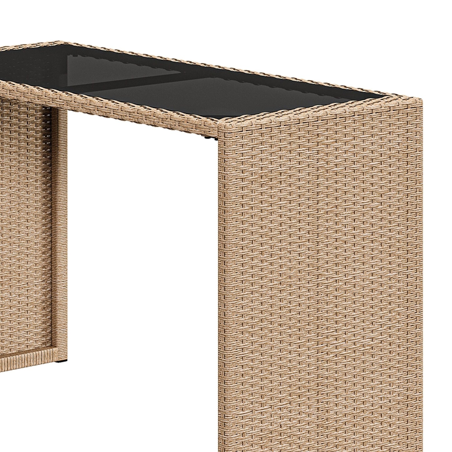 Set da bar in vimini per mobili da esterno Moasis da 5 pezzi - 5 pezzi