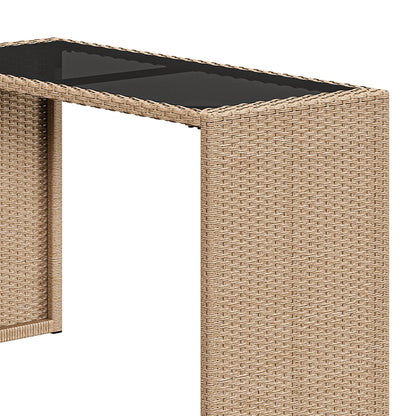 Set da bar in vimini per mobili da esterno Moasis da 5 pezzi - 5 pezzi