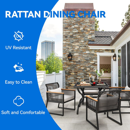 Set da pranzo per esterni Moasis da 5 pezzi - 5 pezzi