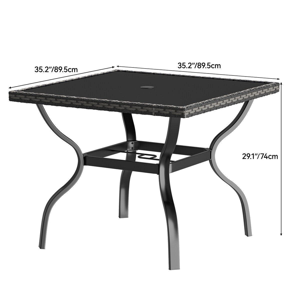 Set da pranzo per esterni Moasis da 5 pezzi - 5 pezzi