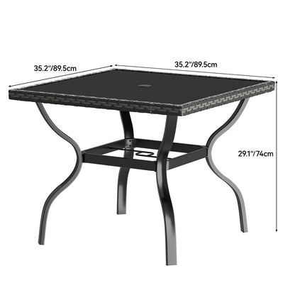 Set da pranzo per esterni Moasis da 5 pezzi - 5 pezzi