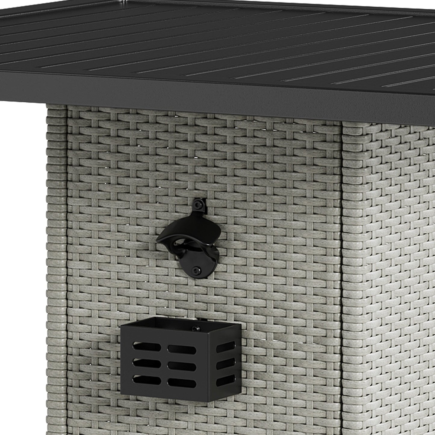 Set da bar per patio in vimini Moasis da 5 pezzi - 5 pezzi