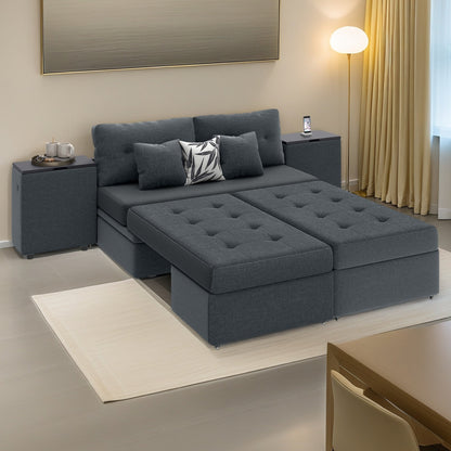 Divano letto multifunzionale 5 in 1 Moasis, divano moderno pieghevole