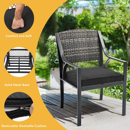 Set da pranzo da patio Moasis da 7 pezzi - 37,8 L x 35 W x 43,2 H