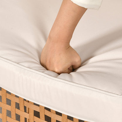 Moasis 7 pezzi set di divani componibili per mobili da giardino, per patio, cortile, piscina, veranda, con tavolino e cuscini