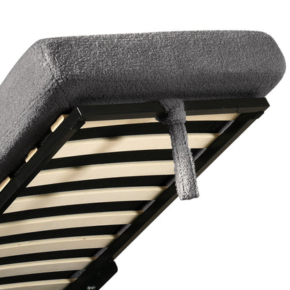 Divano letto componibile reversibile a 3 posti a L Moasis con contenitore e cuscini