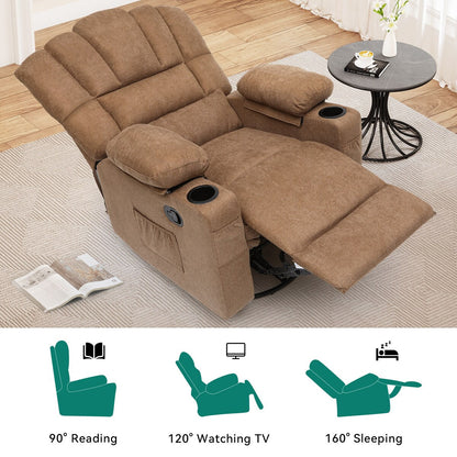 Poltrona reclinabile girevole manuale Moasis per anziani Poltrona reclinabile girevole Glider