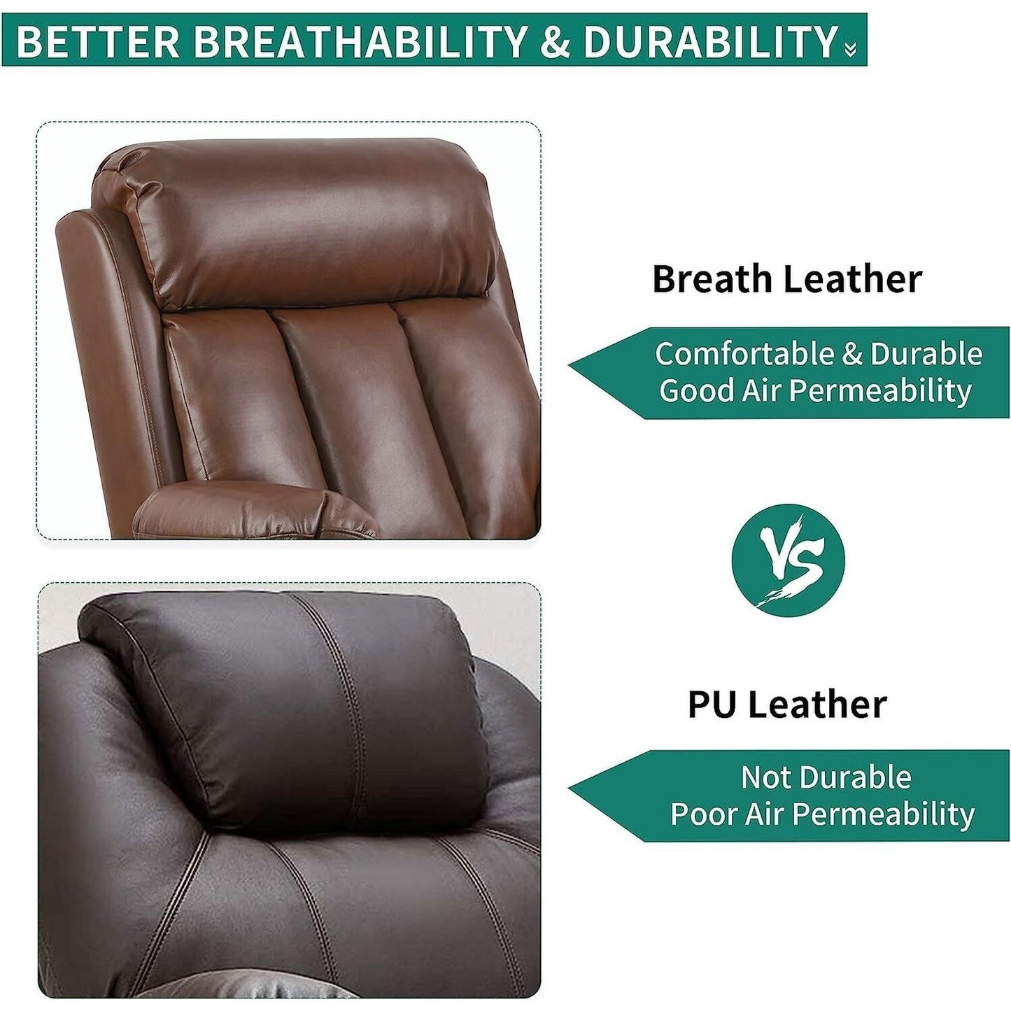 Poltrona reclinabile elettrica Moasis con massaggio termico