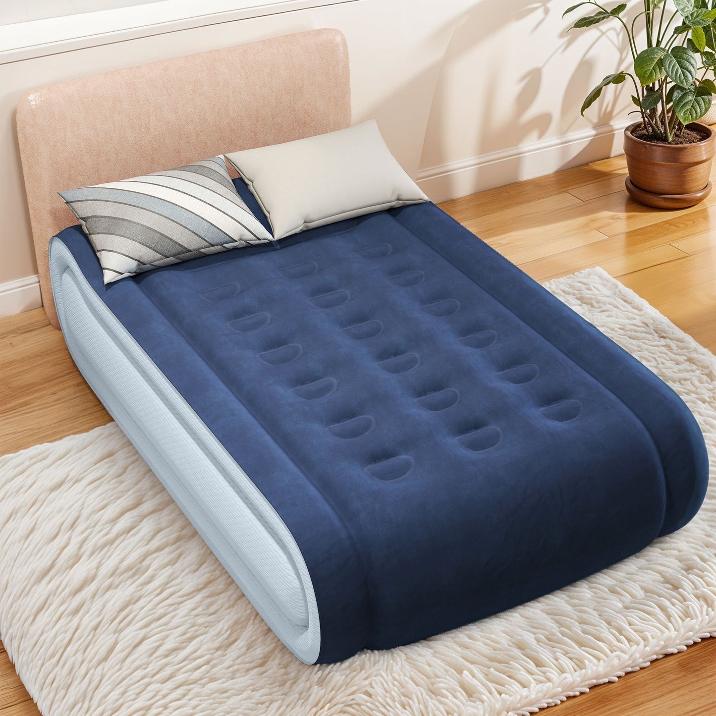 Materasso gonfiabile Moasis Queen da 17 pollici con cuscino integrato