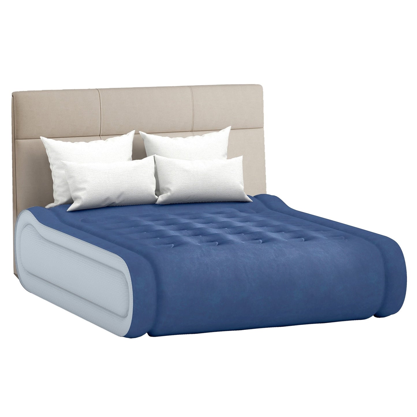 Materasso gonfiabile Moasis Queen da 17 pollici con cuscino integrato