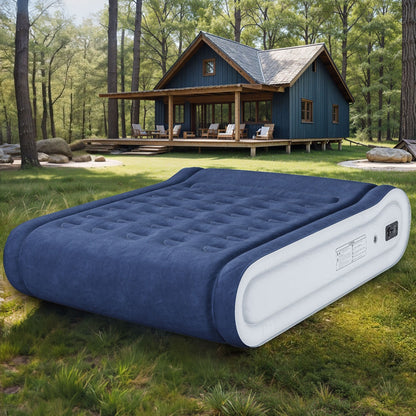 Materasso gonfiabile Moasis Queen da 17 pollici con cuscino integrato