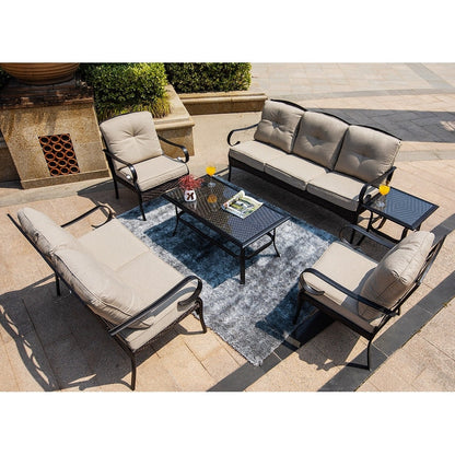 Set di divani durevoli da giardino Moda Steel per la combinazione gratuita del cliente