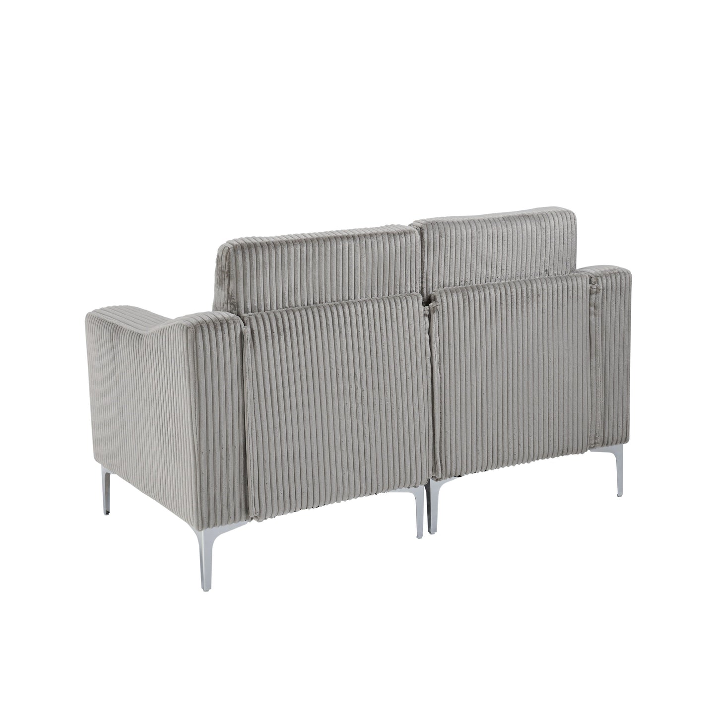 Divano componibile modulare moderno a 2 posti in velluto a coste, poltrona per soggiorno e ufficio