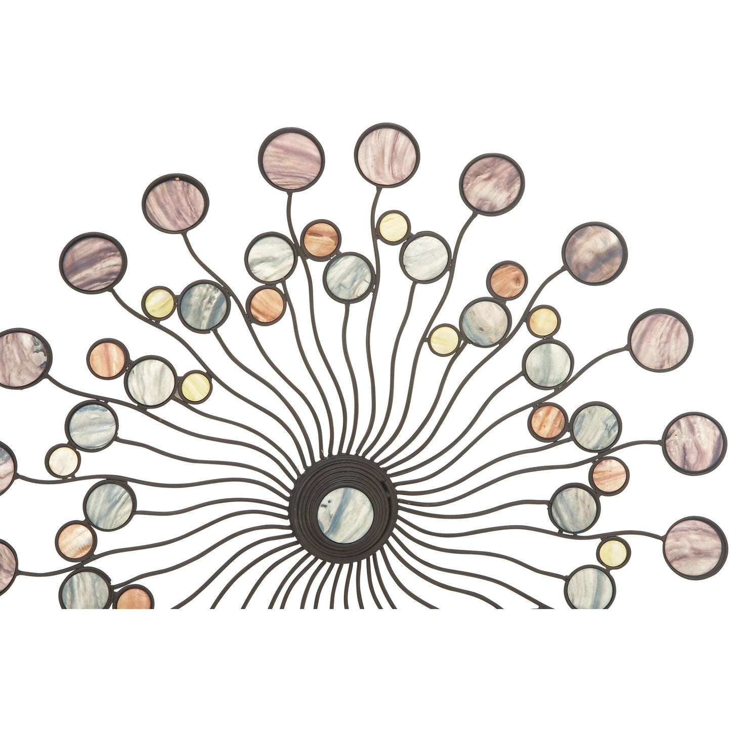 Decorazione da parete in metallo astratto