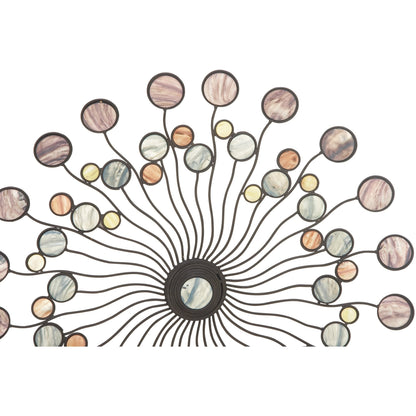 Decorazione da parete in metallo astratto