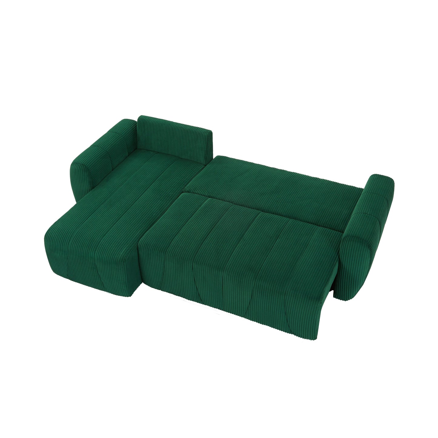 Divano moderno a 3 posti in velluto a coste a forma di L, divano componibile convertibile per soggiorno e appartamento