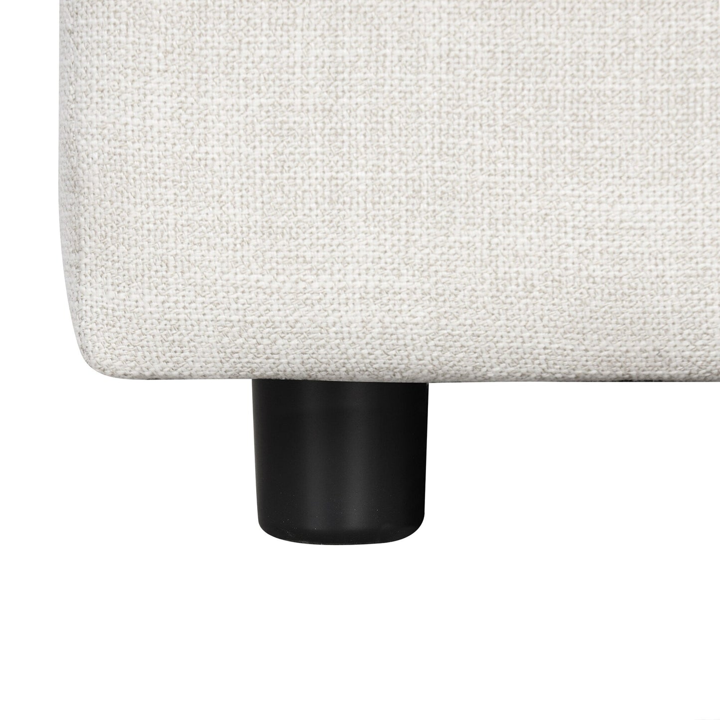 Divano componibile moderno a 3 posti a forma di L con rivestimento in lino, cuscini rimovibili e cuscini lombari per soggiorno e ufficio