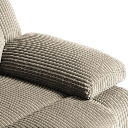 Poltrona reclinabile manuale moderna in cotone/velluto a coste da 36'' di larghezza