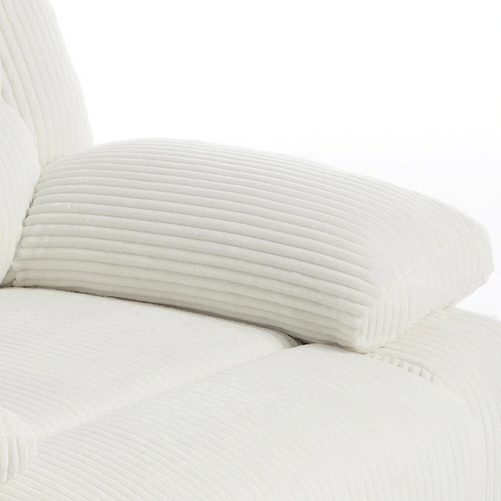 Poltrona reclinabile manuale moderna in cotone/velluto a coste da 36'' di larghezza