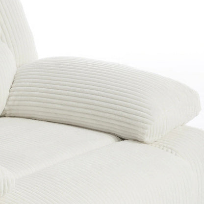 Poltrona reclinabile manuale moderna in cotone/velluto a coste da 36'' di larghezza