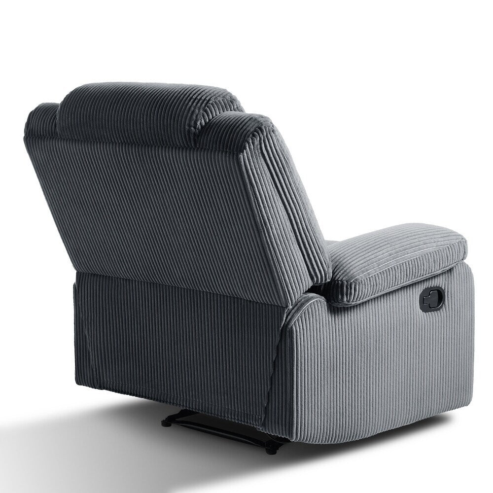 Poltrona reclinabile manuale moderna in cotone/velluto a coste da 36'' di larghezza