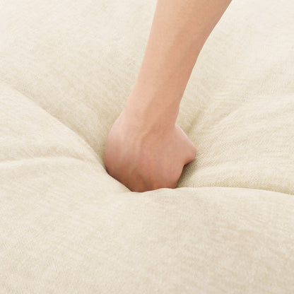 Divano componibile moderno a forma di U da 6 pezzi con pouf rimovibili e struttura in legno