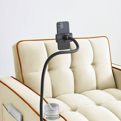 Divano letto singolo convertibile 3 in 1 moderno da 70,86 pollici con schienale regolabile e porta di ricarica USB per soggiorno