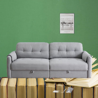 Divano moderno in tessuto Teddy da 79,5 pollici con morbida imbottitura in spugna, perfetto per il soggiorno o l'ufficio