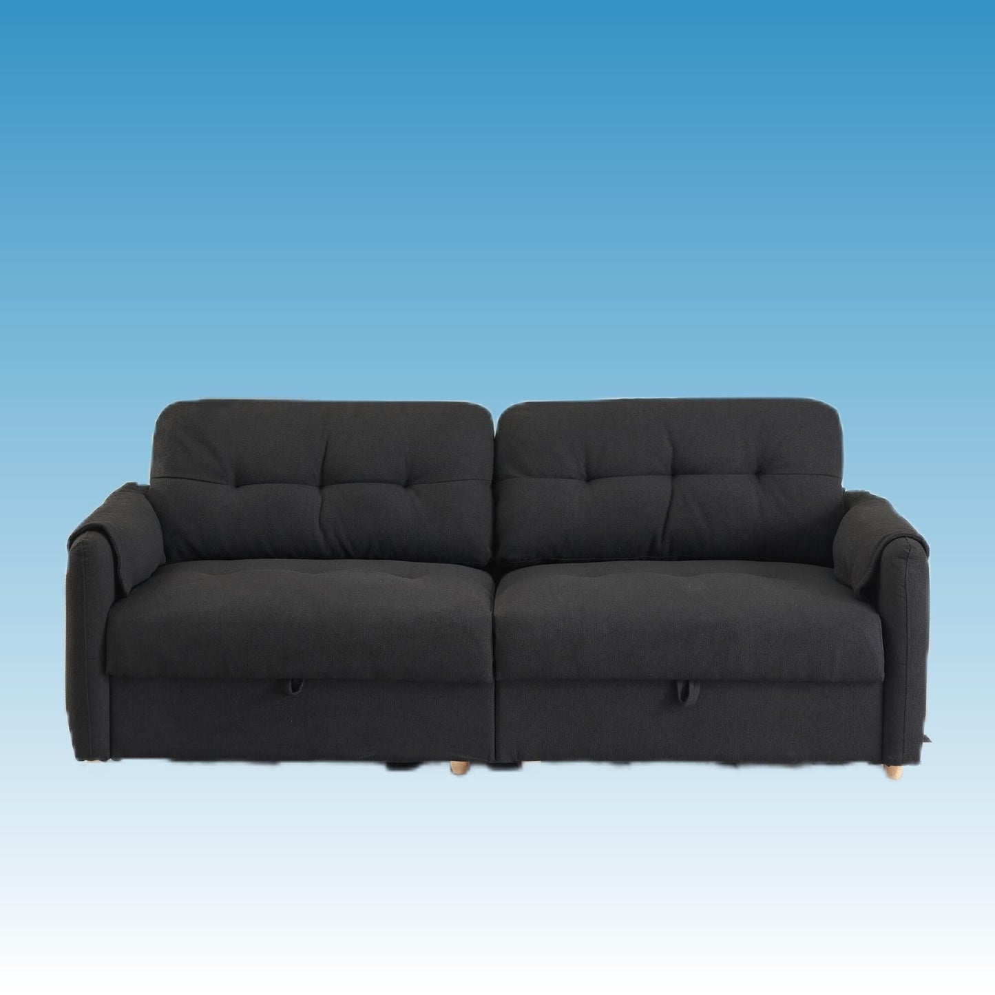 Divano moderno in tessuto Teddy da 79,5 pollici con morbida imbottitura in spugna, perfetto per il soggiorno o l'ufficio