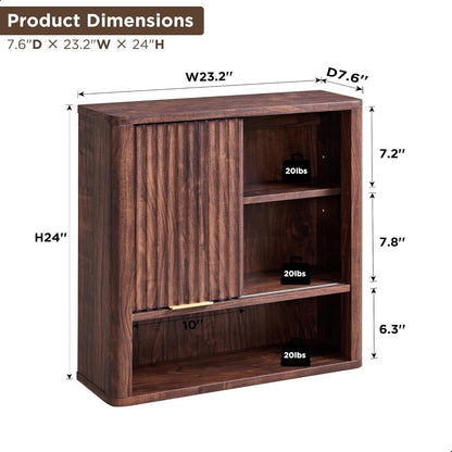 Mobiletto da parete moderno per bagno, armadietto per medicinali, organizer da parete