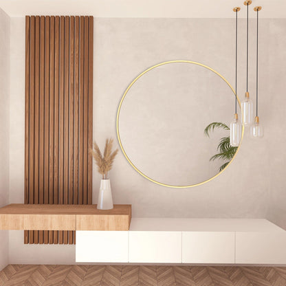 Specchio da toeletta rotondo da parete per bagno moderno