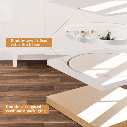 Specchio da toeletta rotondo da parete per bagno moderno