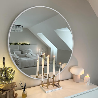 Specchio da toeletta rotondo da parete per bagno moderno