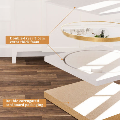 Specchio da toeletta rotondo da parete per bagno moderno