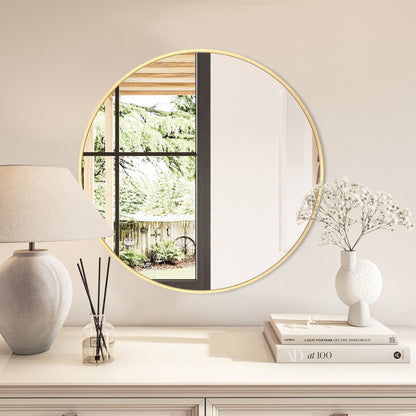 Specchio da toeletta rotondo da parete per bagno moderno