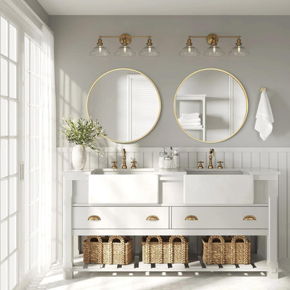 Specchio da toeletta rotondo da parete per bagno moderno