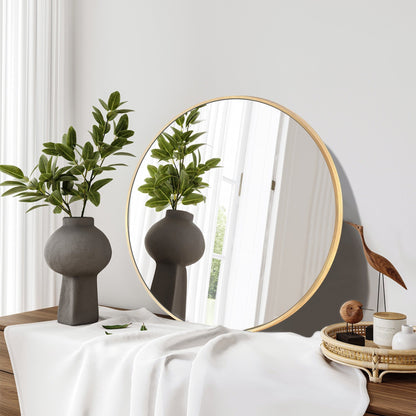 Specchio da toeletta rotondo da parete per bagno moderno