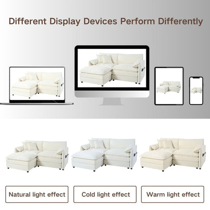 Divano moderno in ciniglia a 2 posti, comodo e profondo, per soggiorno