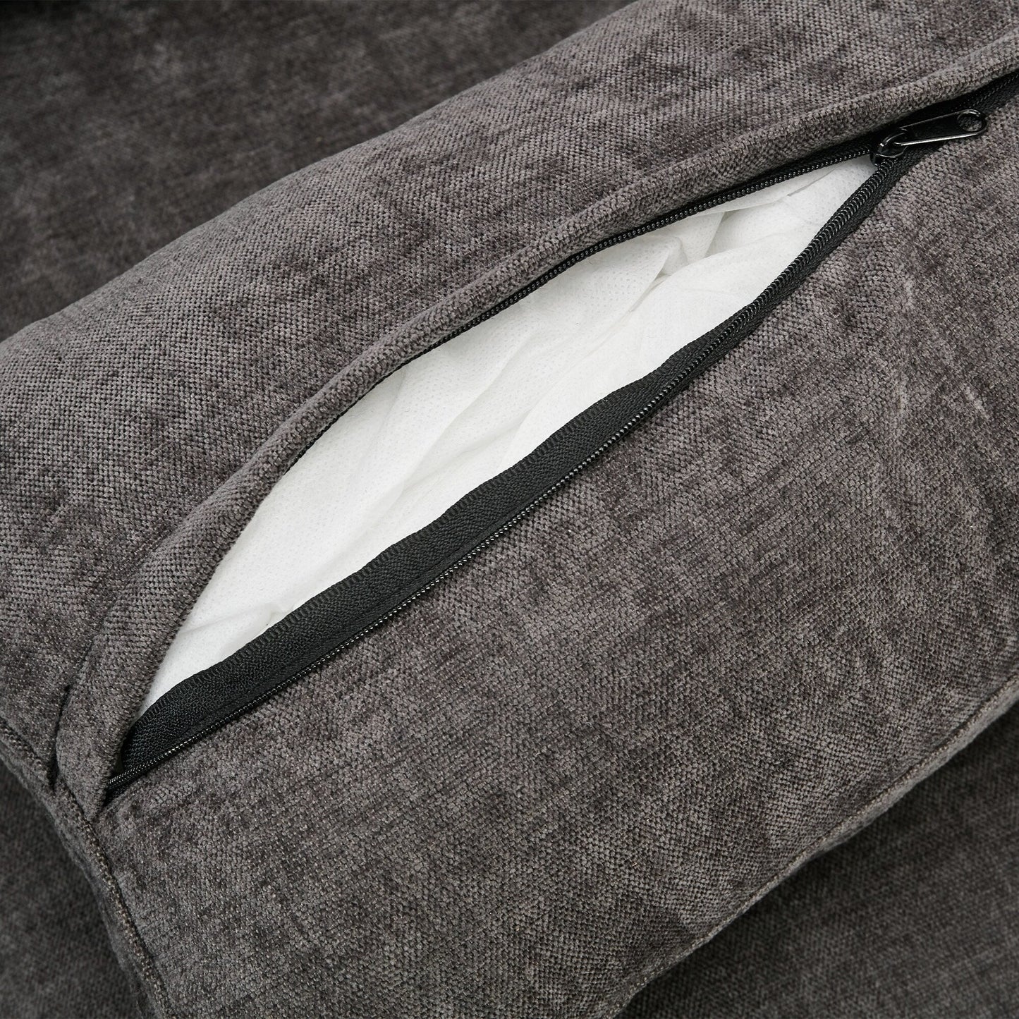 Divano moderno a 3 posti imbottito e confortevole in ciniglia, divano a 3 posti Comfy Cloud con 2 cuscini lombari, divano con cuscino di peluche