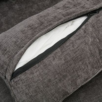 Divano moderno a 3 posti imbottito e confortevole in ciniglia, divano a 3 posti Comfy Cloud con 2 cuscini lombari, divano con cuscino di peluche