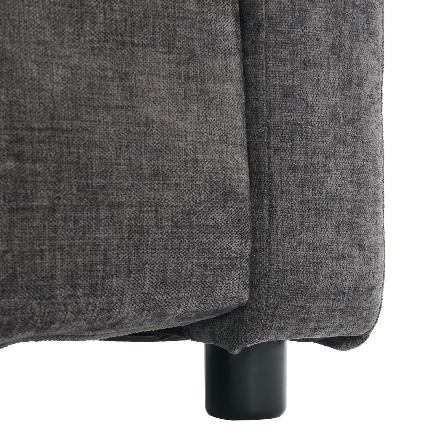 Divano moderno a 3 posti imbottito e confortevole in ciniglia, divano a 3 posti Comfy Cloud con 2 cuscini lombari, divano con cuscino di peluche