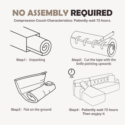 Divano componibile modulare moderno a 4 posti a forma di L in ciniglia con 2 cuscini per il soggiorno dell'appartamento