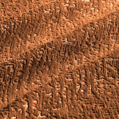 Divano moderno a 2 posti in tessuto ciniglia con pouf