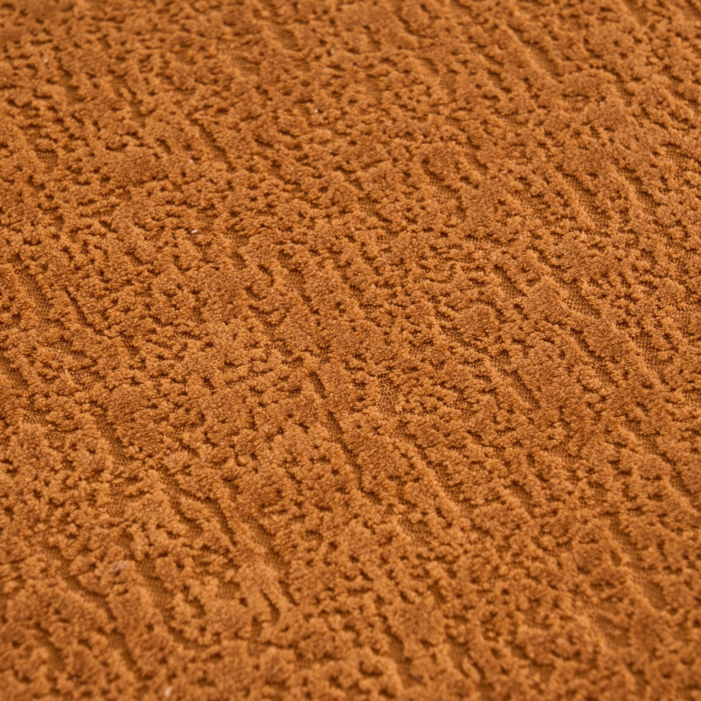 Divano componibile moderno a L in ciniglia con chaise longue curva e 4 cuscini per soggiorno