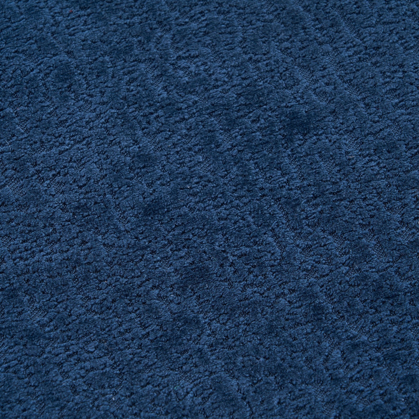 Divano componibile moderno a L in ciniglia con chaise longue curva e 4 cuscini per soggiorno