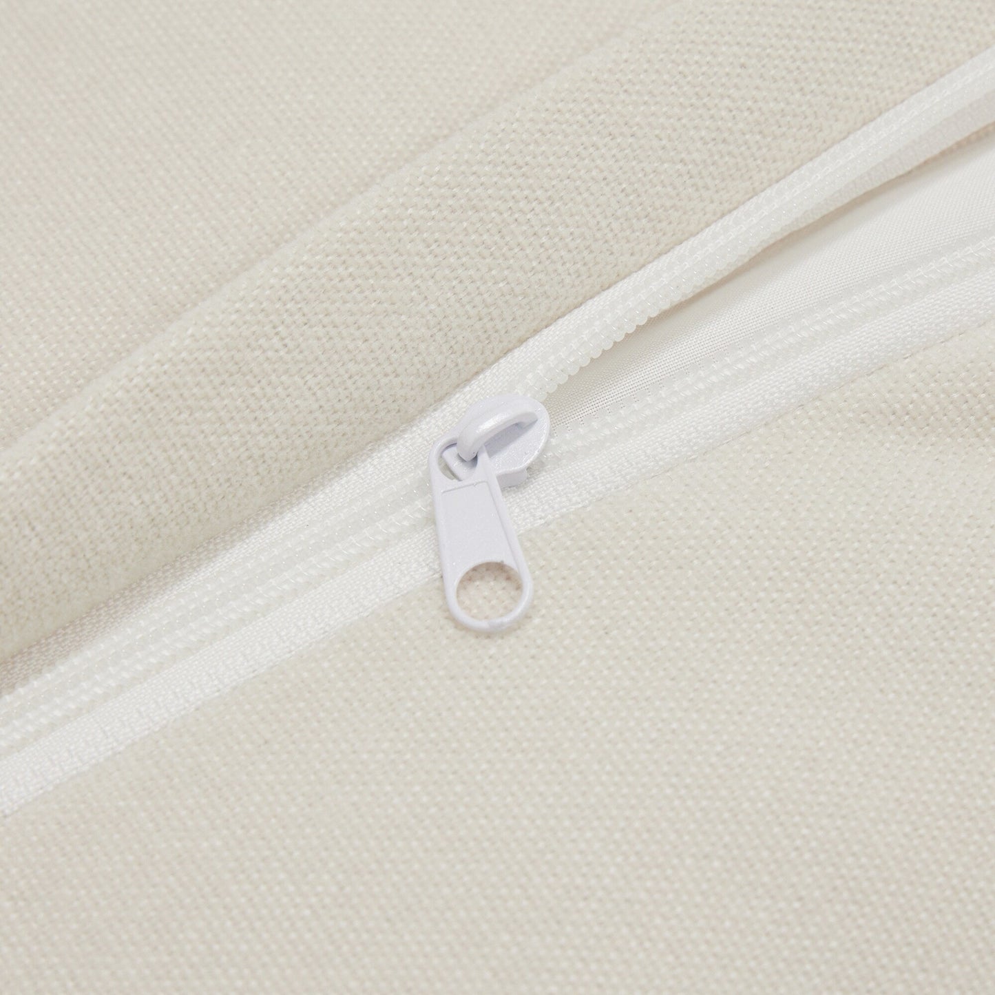 Divano moderno modulare a 3 posti senza braccioli in ciniglia